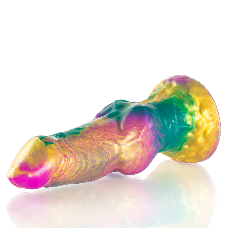 Epic Iris Dildo With Rainbow Testicles Of Pleasure | Niks.fi verkkokauppa