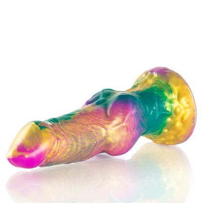 Epic Iris Dildo With Rainbow Testicles Of Pleasure | Niks.fi verkkokauppa