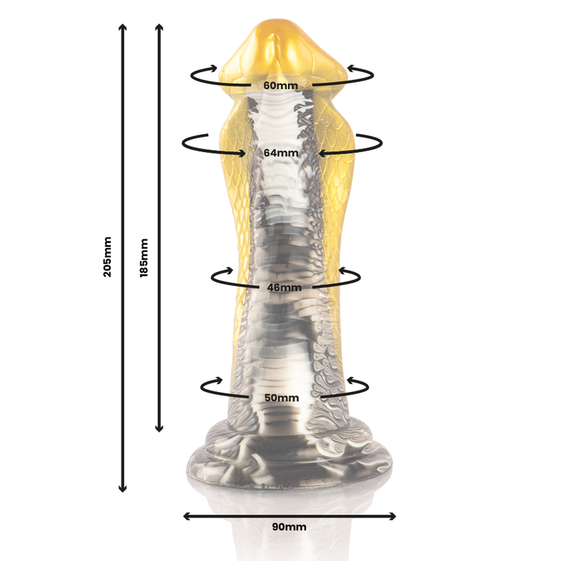 Epic Drakon Dildo Yellow Cobra | Niks.fi verkkokauppa