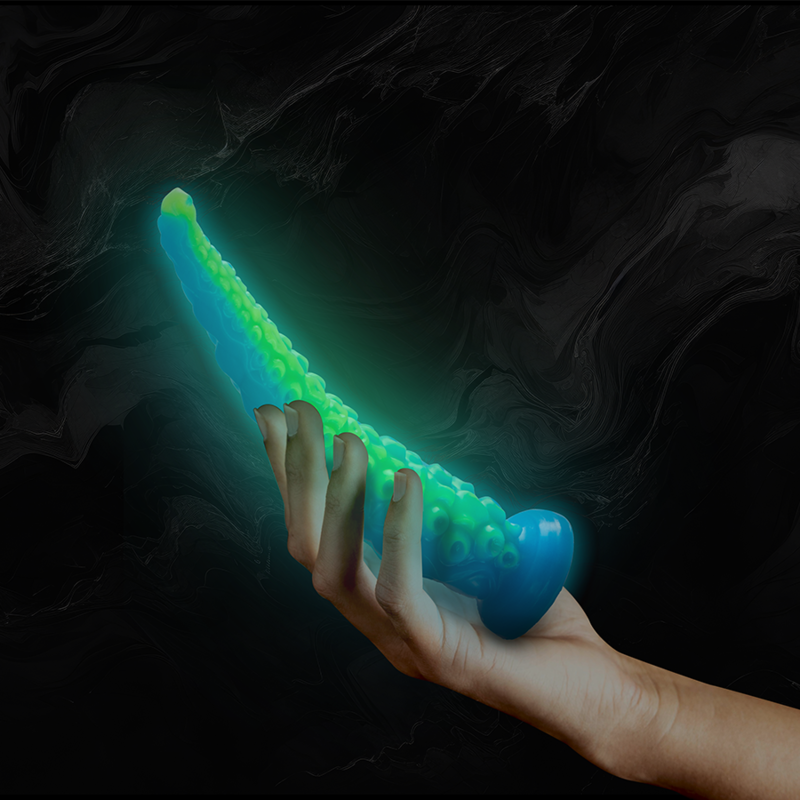 Epic Scylla Fluorescent Thin Tentacle Dildo Small Size | Niks.fi verkkokauppa