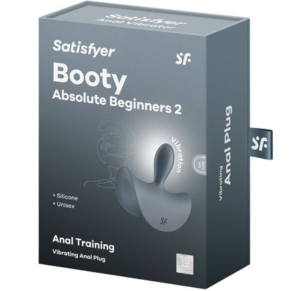 Satisfyerbooty Absolute Beginners 2 Anal Plug Vibrator Unisex Black | Niks.fi verkkokauppa