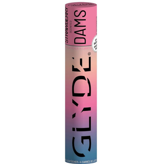 Sheer Glyde Dams Laminas Latex Oral Sex Strawberry | Niks.fi verkkokauppa