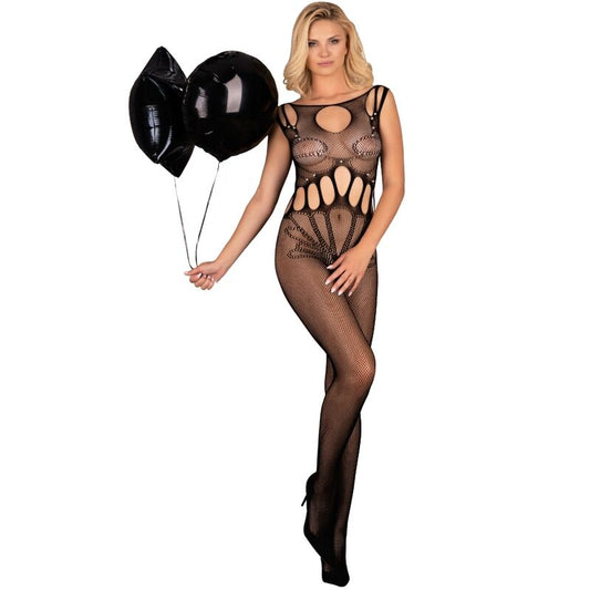 Livco Corsetti Fashionamahil Bodystocking Crotchless Black One Size | Niks.fi verkkokauppa