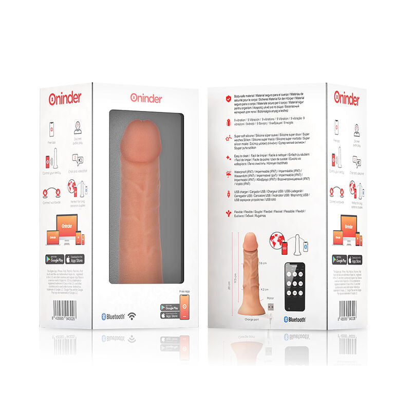 Medium Bogotá Vibrator Dildo 9 Speeds Natural 20 Cm -O4.2 Cmfree App | Niks.fi verkkokauppa