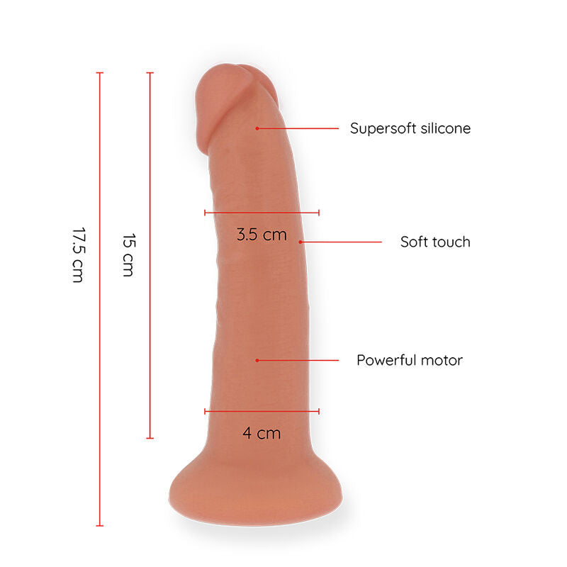 Small Bogotá Vibrator Dildo 9 Speeds Natural 17.5 Cm -O4 Cmfree App | Niks.fi verkkokauppa
