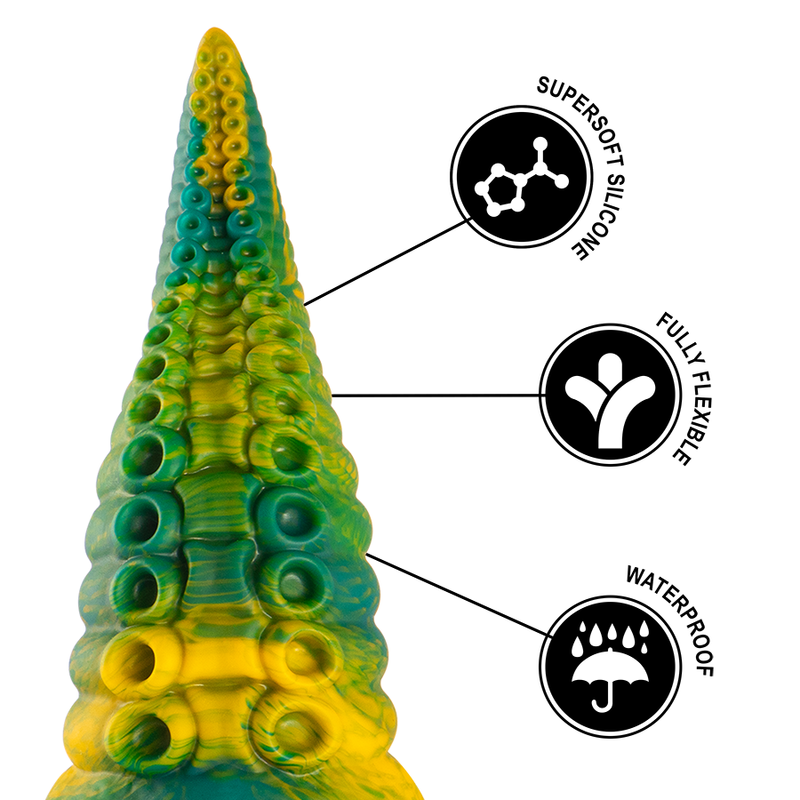 Epic Cetus Green Tentacle Dildo Large Size | Niks.fi verkkokauppa