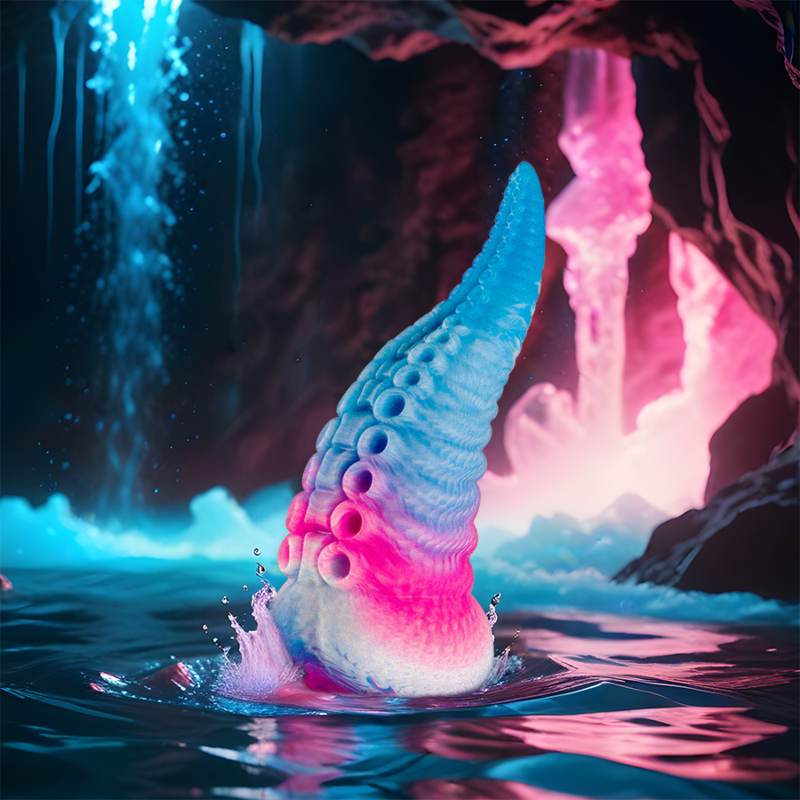 Epic Phorcys Blue Tentacle Dildo Big Size | Niks.fi verkkokauppa