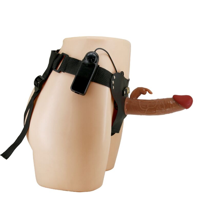Marion Harness Universal Briefs With Vibration Dildo 19 Cm Brown | Niks.fi verkkokauppa