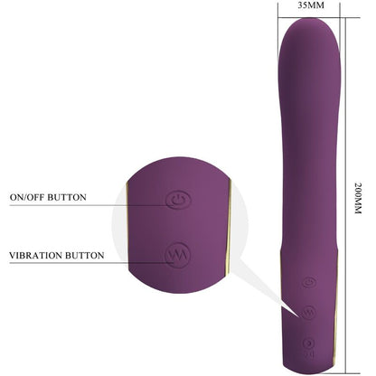 Pretty Loveethan Rechargeable Vibrator Lila | Niks.fi verkkokauppa