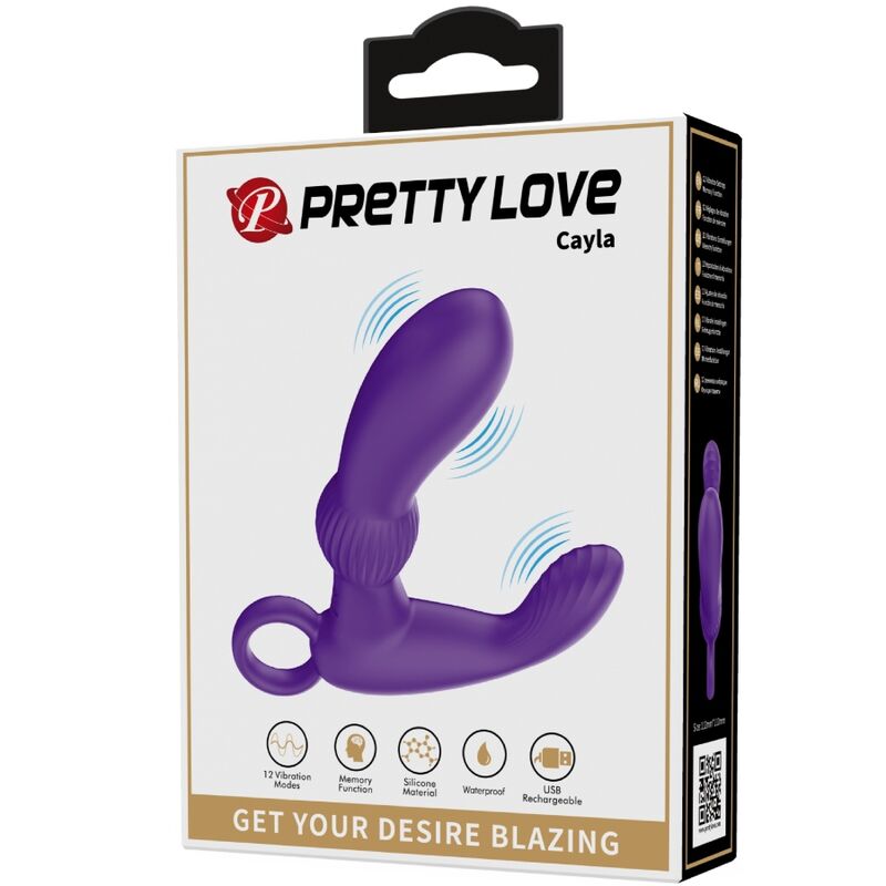 Cayla Anal Vibrator Massager Lila | Niks.fi verkkokauppa