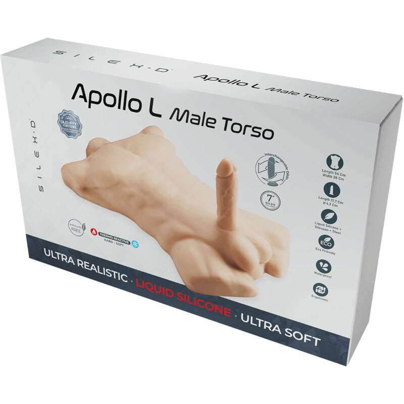 Silexd Apollo L Realistic Male Torso | Niks.fi verkkokauppa