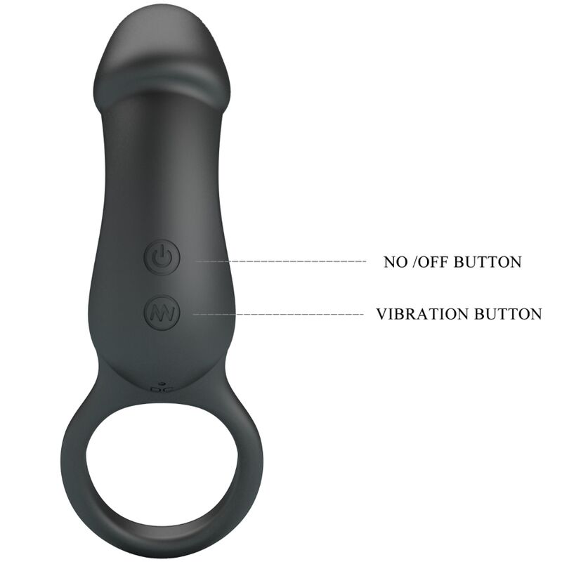 Pretty Lovetrae Ring & Vibrator Black | Niks.fi verkkokauppa