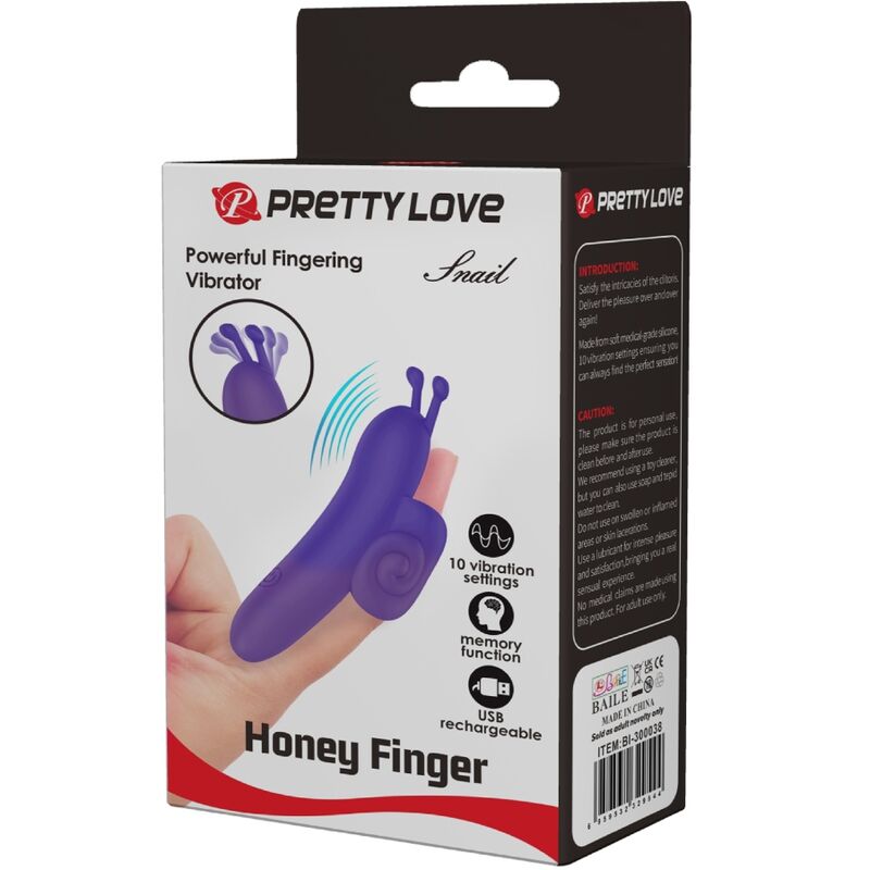 Snail Powerful Purple Finger Stimulator | Niks.fi verkkokauppa