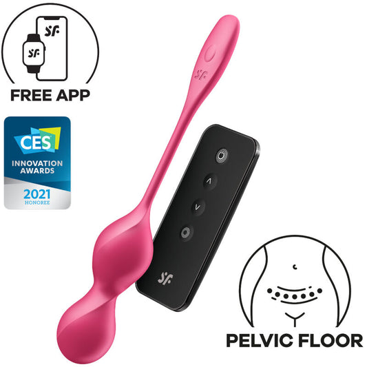 Satisfyerlove Birds 2 Vibrating Kegel Balls + Free App | Niks.fi verkkokauppa