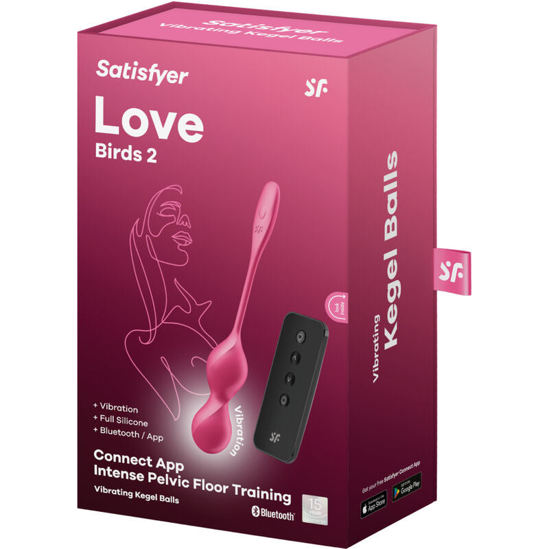 Satisfyerlove Birds 2 Vibrating Kegel Balls + Free App | Niks.fi verkkokauppa