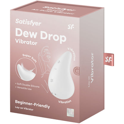 Satisfyerdew Drop Vibrator Lay-On White | Niks.fi verkkokauppa