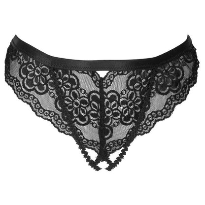 Livco Corsetti Fashionoksurin Panty Crotchless Black | Niks.fi verkkokauppa