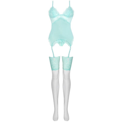 Livco Corsetti Fashionpersinne Mit Emporio Set Corset + Panty + Stockings | Niks.fi verkkokauppa