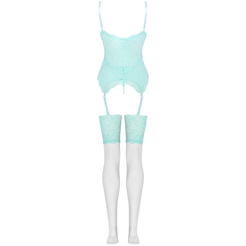 Livco Corsetti Fashionpersinne Mit Emporio Set Corset + Panty + Stockings | Niks.fi verkkokauppa