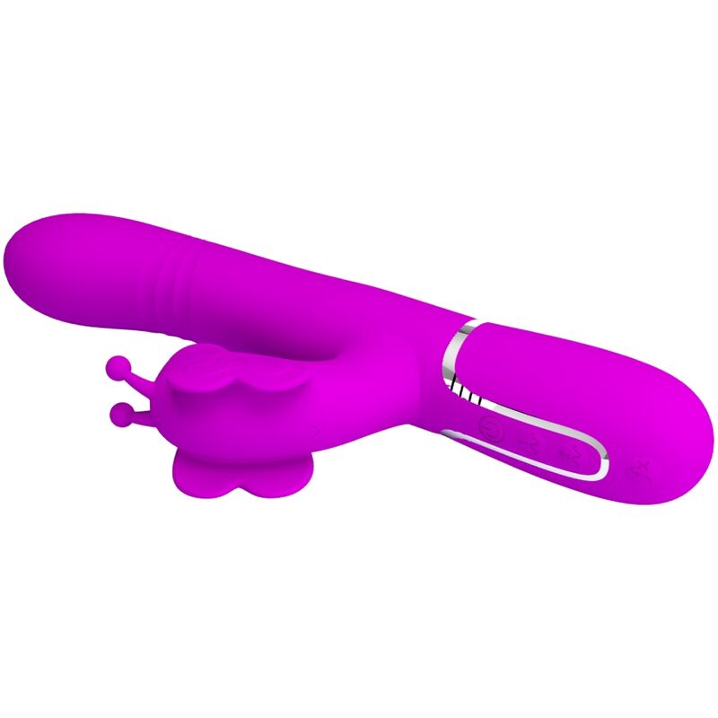 Pretty Lovemultifunction Rabbit Vibrator 4 In 1 Butterfly Fuchsia | Niks.fi verkkokauppa