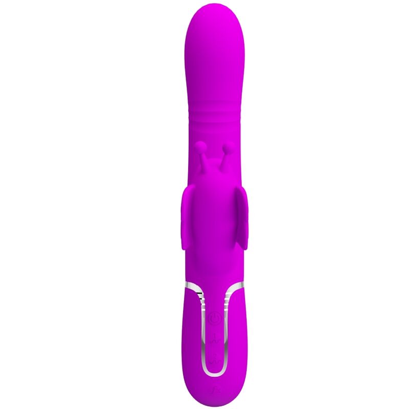 Pretty Lovemultifunction Rabbit Vibrator 4 In 1 Butterfly Fuchsia | Niks.fi verkkokauppa