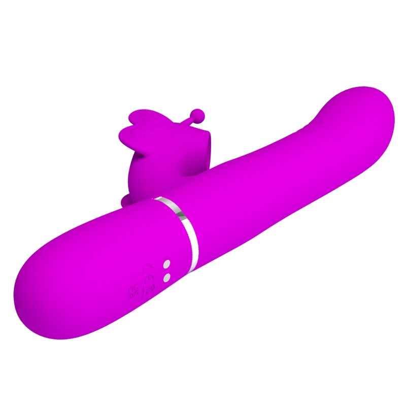 Pretty Lovemultifunction Rabbit Vibrator 4 In 1 Butterfly Fuchsia | Niks.fi verkkokauppa