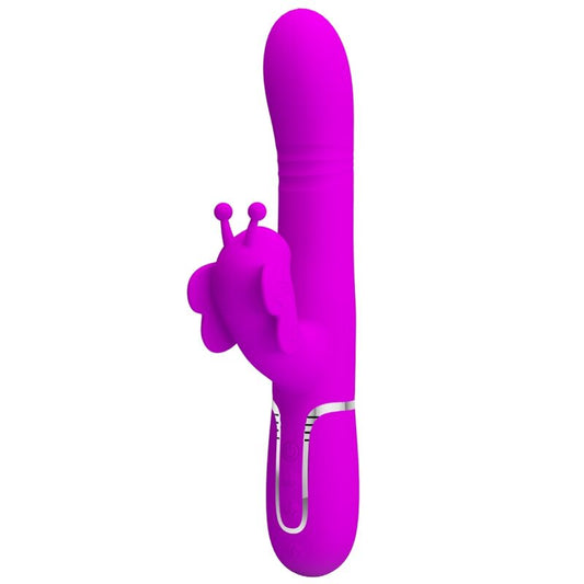 Pretty Lovemultifunction Rabbit Vibrator 4 In 1 Butterfly Fuchsia | Niks.fi verkkokauppa