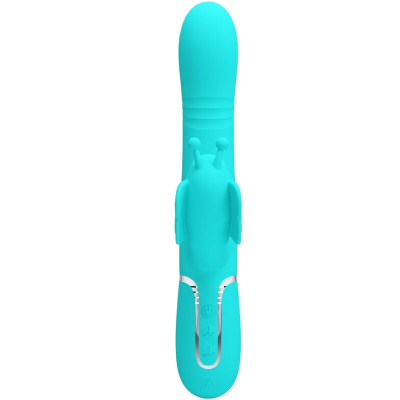 Pretty Lovemultifunction Rabbit Vibrator 4 In 1 Butterfly Aqua Green | Niks.fi verkkokauppa