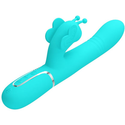 Pretty Lovemultifunction Rabbit Vibrator 4 In 1 Butterfly Aqua Green | Niks.fi verkkokauppa