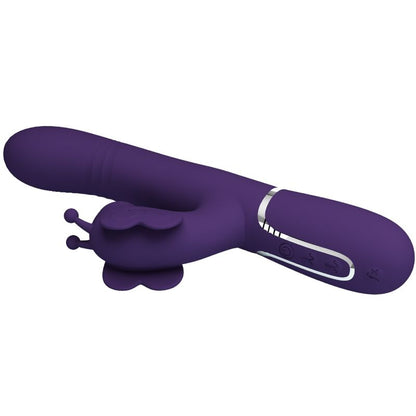 Pretty Lovemultifunction Rabbit Vibrator 4 In 1 Butterfly Purple | Niks.fi verkkokauppa
