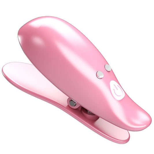 Pretty Loveleaf Vibrating Nipple Clamps Pink | Niks.fi verkkokauppa