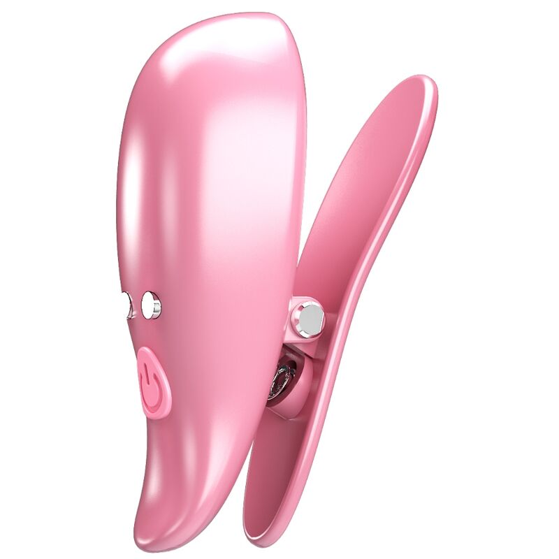 Pretty Loveleaf Vibrating Nipple Clamps Pink | Niks.fi verkkokauppa