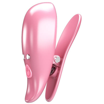 Pretty Loveleaf Vibrating Nipple Clamps Pink | Niks.fi verkkokauppa
