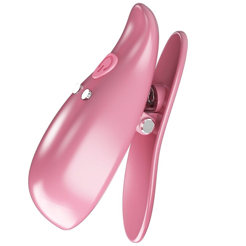 Pretty Loveleaf Vibrating Nipple Clamps Pink | Niks.fi verkkokauppa