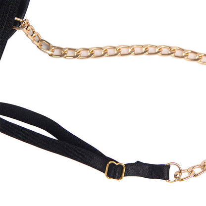 Subblimeblack Chain Suspenders Bodysuit S/M | Niks.fi verkkokauppa