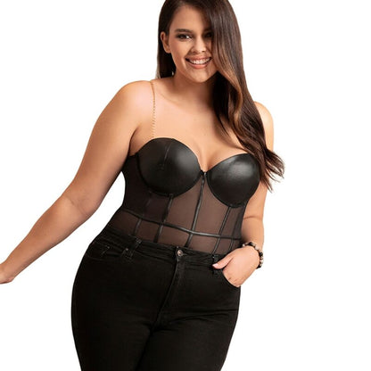 Subblimeblack Chain Suspenders Bodysuit L/Xl | Niks.fi verkkokauppa