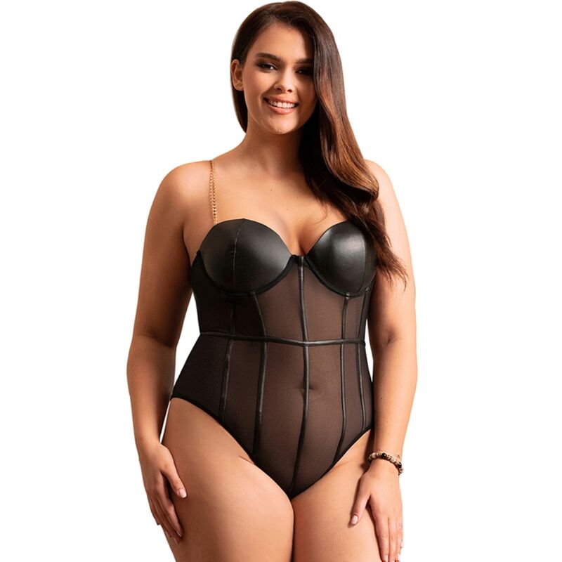 Subblimeblack Chain Suspenders Bodysuit L/Xl | Niks.fi verkkokauppa