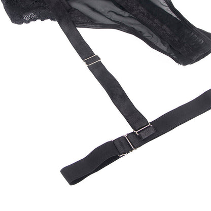 Subblimeteddy With Garter Strap Detail Chest Black S/M | Niks.fi verkkokauppa