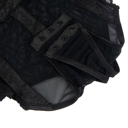 Subblimeteddy With Garter Strap Detail Chest Black S/M | Niks.fi verkkokauppa