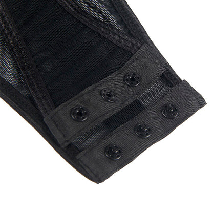 Subblimeteddy With Garter Strap Detail Chest Black S/M | Niks.fi verkkokauppa