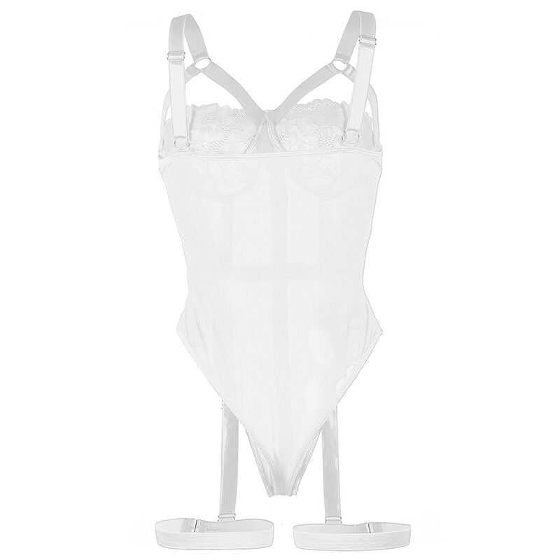Subblimeteddy With Garter Strap Detail Chest White S/M | Niks.fi verkkokauppa