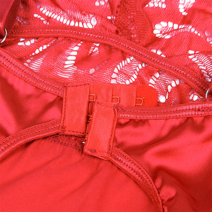 Subblimesatin Babydoll With Lace Red L/Xl | Niks.fi verkkokauppa