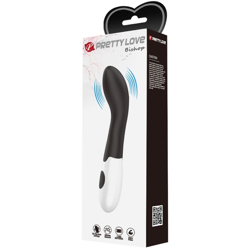 Pretty Lovebishop G-Spot Vibrator 30 Modes Black | Niks.fi verkkokauppa