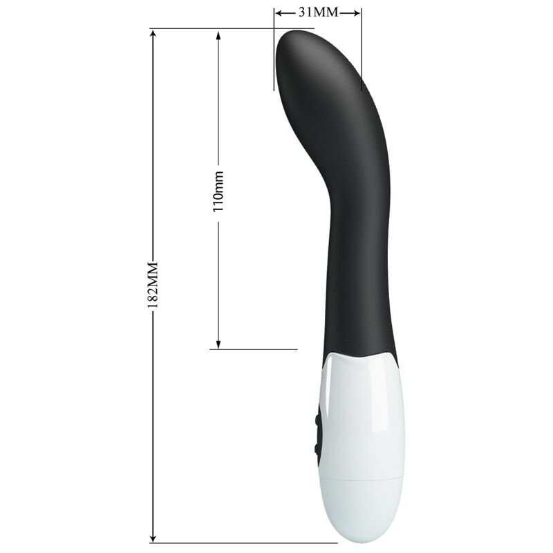 Pretty Lovebishop G-Spot Vibrator 30 Modes Black | Niks.fi verkkokauppa