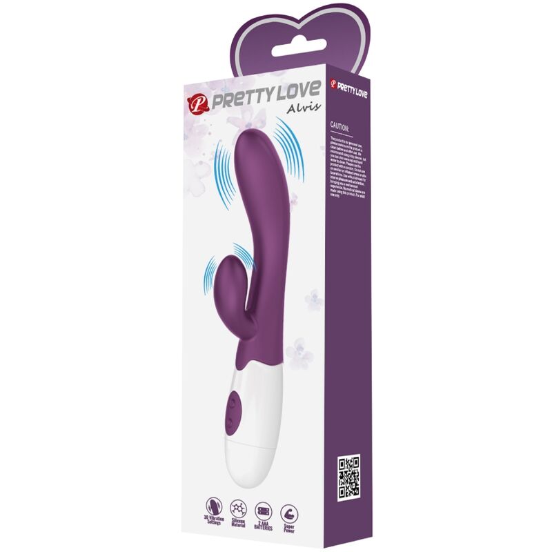 Pretty Lovealvis Rabbit Vibrator & Purple G-Spot | Niks.fi verkkokauppa