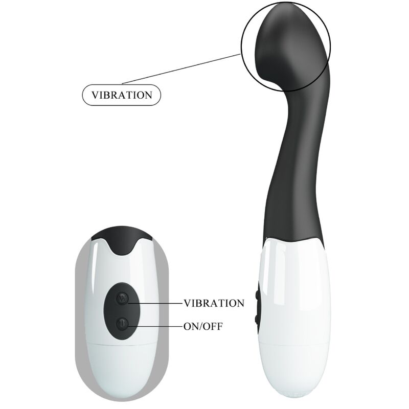 Pretty Lovecharles G-Spot Vibrator 30 Modes Black | Niks.fi verkkokauppa