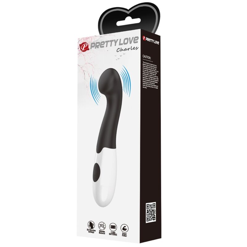 Pretty Lovecharles G-Spot Vibrator 30 Modes Black | Niks.fi verkkokauppa