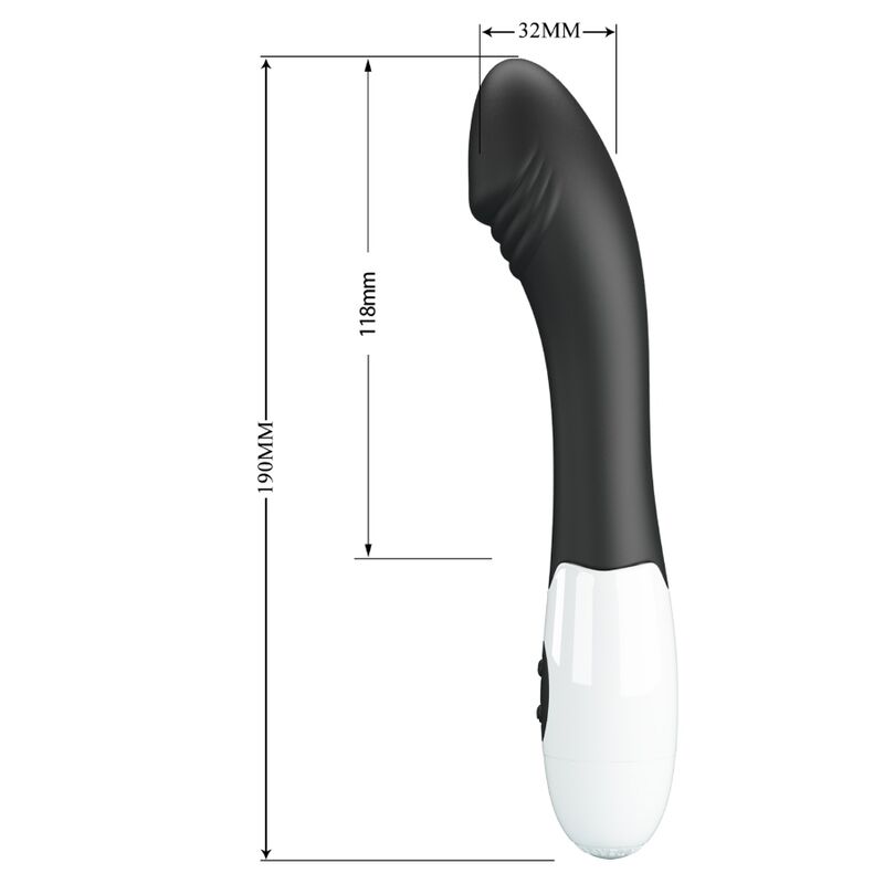 Pretty Loveelemental G-Spot Vibrator 30 Modes Black | Niks.fi verkkokauppa