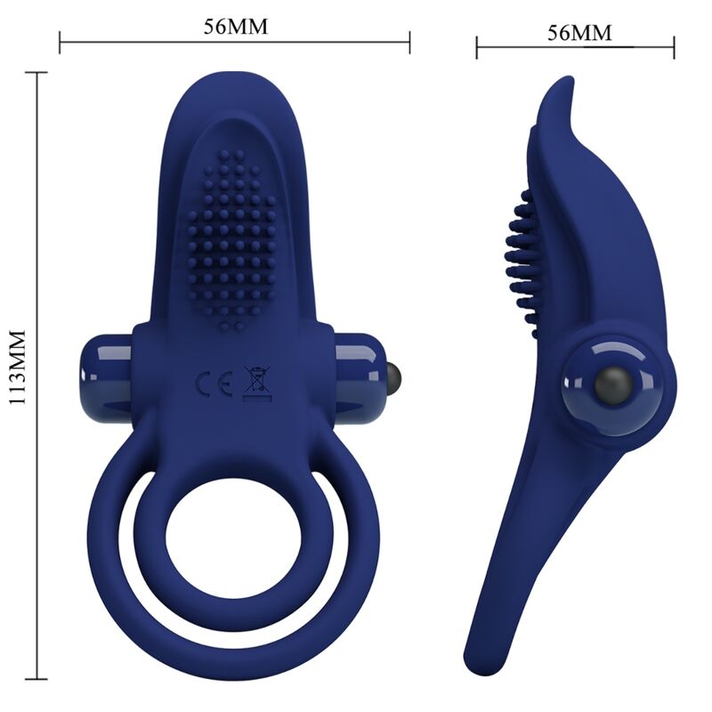 Pretty Lovebronson Double Ring With Vibration Blue | Niks.fi verkkokauppa