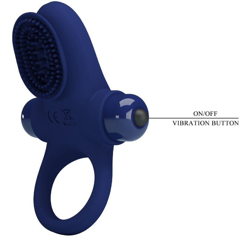 Pretty Lovepalle Ring With Vibration Blue | Niks.fi verkkokauppa